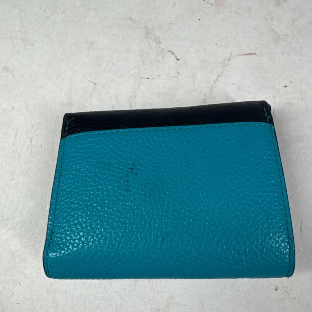 Coach Black, Green, and Blue Wallet - Picture 3 of 8
